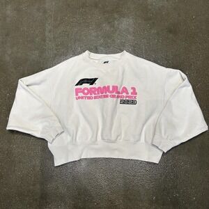 Formula 1 United States Grand Prix Sweatshirt Womens Small White 2023 PacSun
